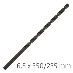 HSS DRILL BIT 6.5MM 350X235MM EXTRA LONG