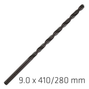 HSS DRILL BIT 9MM 410X280MM EXTRA LONG
