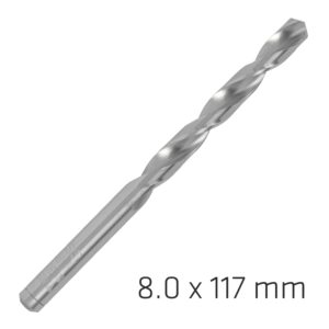 ALPEN PRO HSS 8MM DRILL DIN 338 RN 135 SPLIT POINT PLASTIC WALLET
