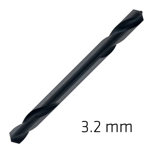 HSS SUPER DRILL BIT DOUBLE ENDED 3.2MM POUCHED