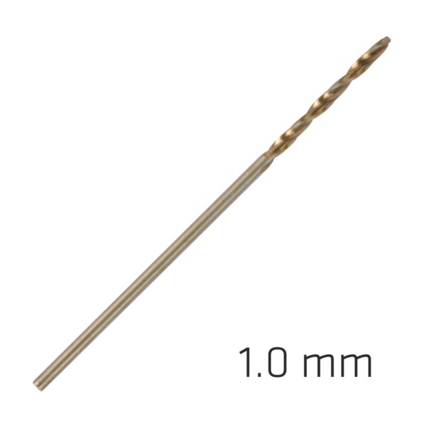 HSS SPRINT MASTER 1.0MM 10-PACK HANG TAG DIN 338 ALPEN DRILL BITS
