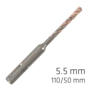 FORCE X 5.5 x 110/050 SDS-PLUS REBAR DRILL BIT X4 CUTTING EDGES
