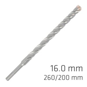 FORCE X 16.0 x 260/200 SDS-PLUS REBAR DRILL BIT X4 CUTTING EDGES