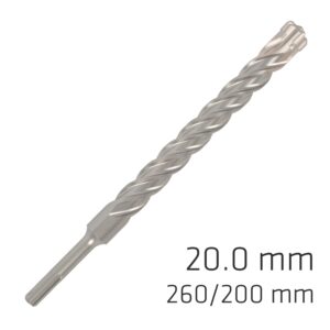 FORCE X 20.0 x 250/200 SDS-PLUS REBAR DRILL BIT X4 CUTTING EDGES