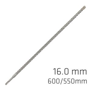 FORCE X 16.0 x 600/550 SDS-PLUS REBAR DRILL BIT X4 CUTTING EDGES