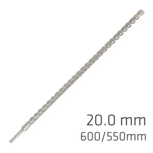 FORCE X 20.0 x 600/550 SDS-PLUS REBAR DRILL BIT X4 CUTTING EDGES
