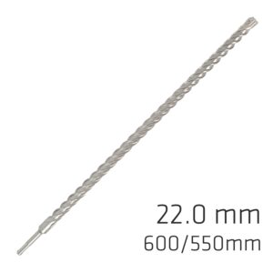 FORCE X 22.0 x 600/550 SDS-PLUS REBAR DRILL BIT X4 CUTTING EDGES