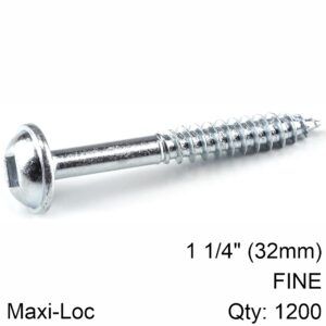 KREG ZINC POCKET HOLE SCREWS 32MM 1.25' #7 FINE THREAD MX LOC 1200CT