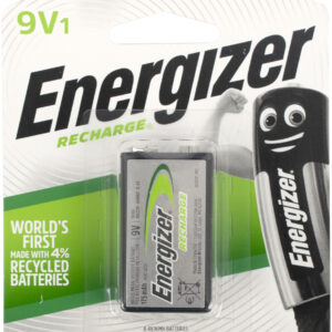ENERGIZER RECHARGE: 9V -1 PACK (MOQ6)
