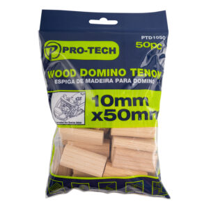 DOMINO TENON 10X50MM 50PC PACK BEECH WOOD