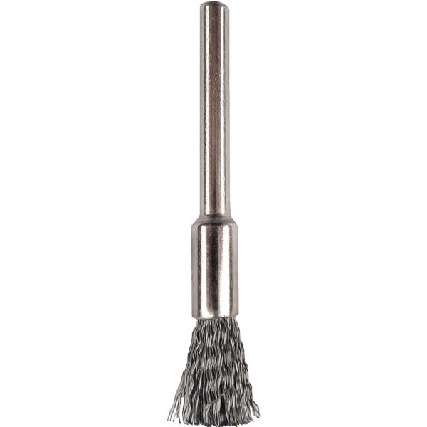 MINI CARBON STEEL BRUSH 5.0MM END 2.4MM SHANK
